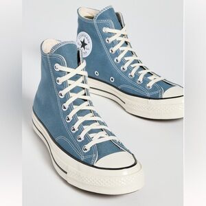 NWOT Sky Blue Converse All Stars high top sneaker Men’s 6, Womens 8